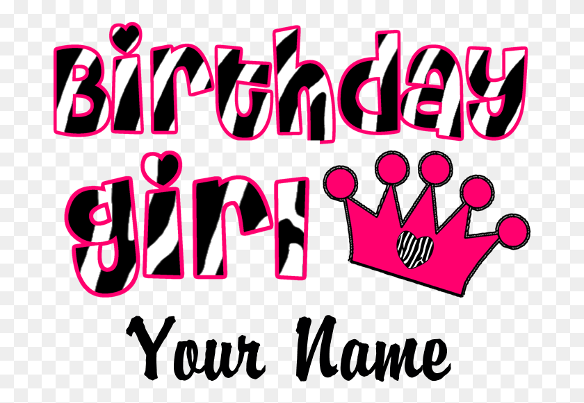689x521 Birthday Girl, Text, Alphabet, Label HD PNG Download