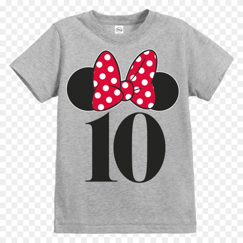 980x980 Birthday Girl With Minnie Bow Polka Dot, Clothing, Apparel, T-shirt HD PNG Download