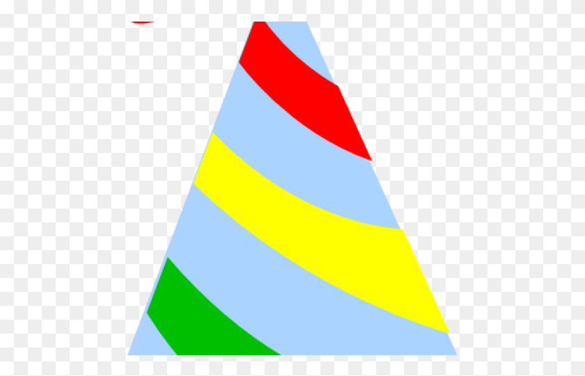 478x481 Birthday Hat Clipart Rainbow Birthday Flag, Clothing, Apparel, Party Hat HD PNG Download