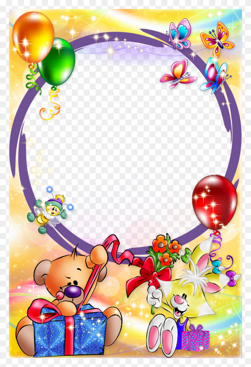 1067x1600 Birthday Photo Frames For Kids, Graphics, Text HD PNG Download