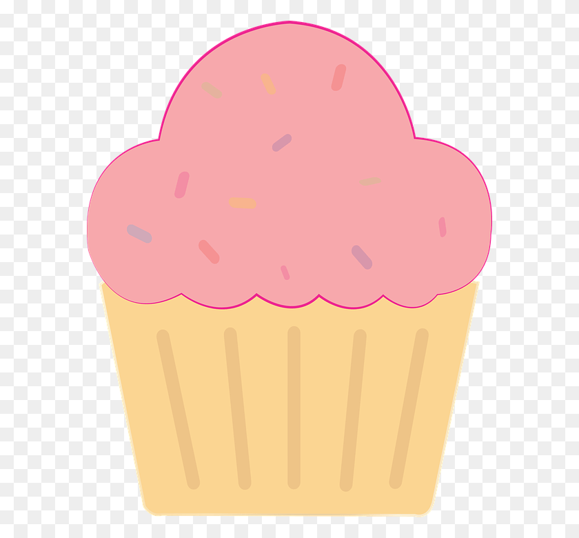 588x720 Birthday Shop Of Library Buy Clip Art, Cupcake, Cream, Cake HD PNG Download