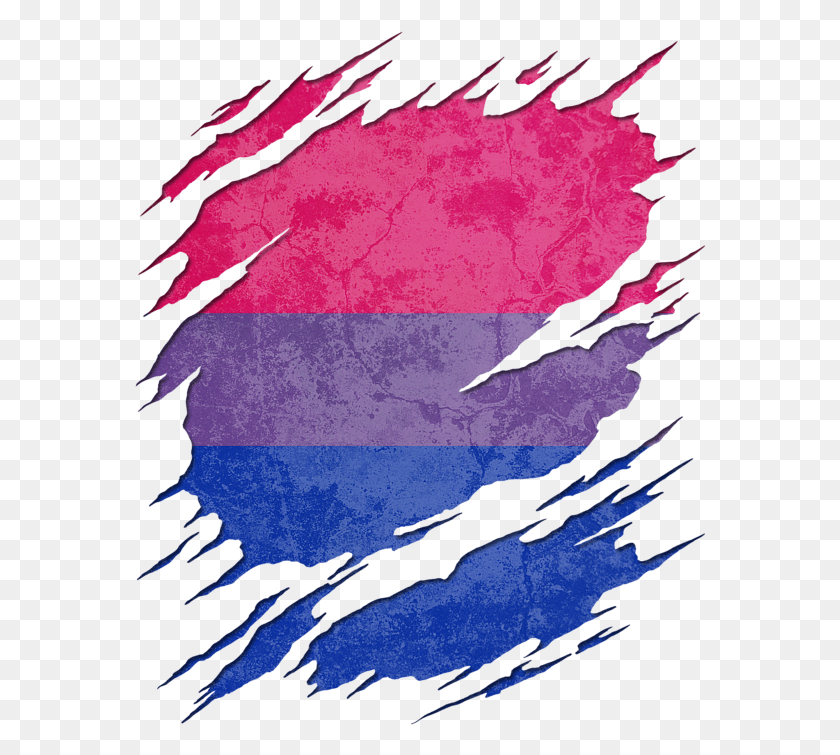 572x695 Bisexual Flag Ripped, Outdoors, Nature HD PNG Download