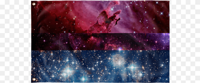 585x351 Bisexual Pride Flag Nothingontv 90s Vintage Candies Black Suede Leather, Astronomy, Nebula, Outer Space, Nature PNG