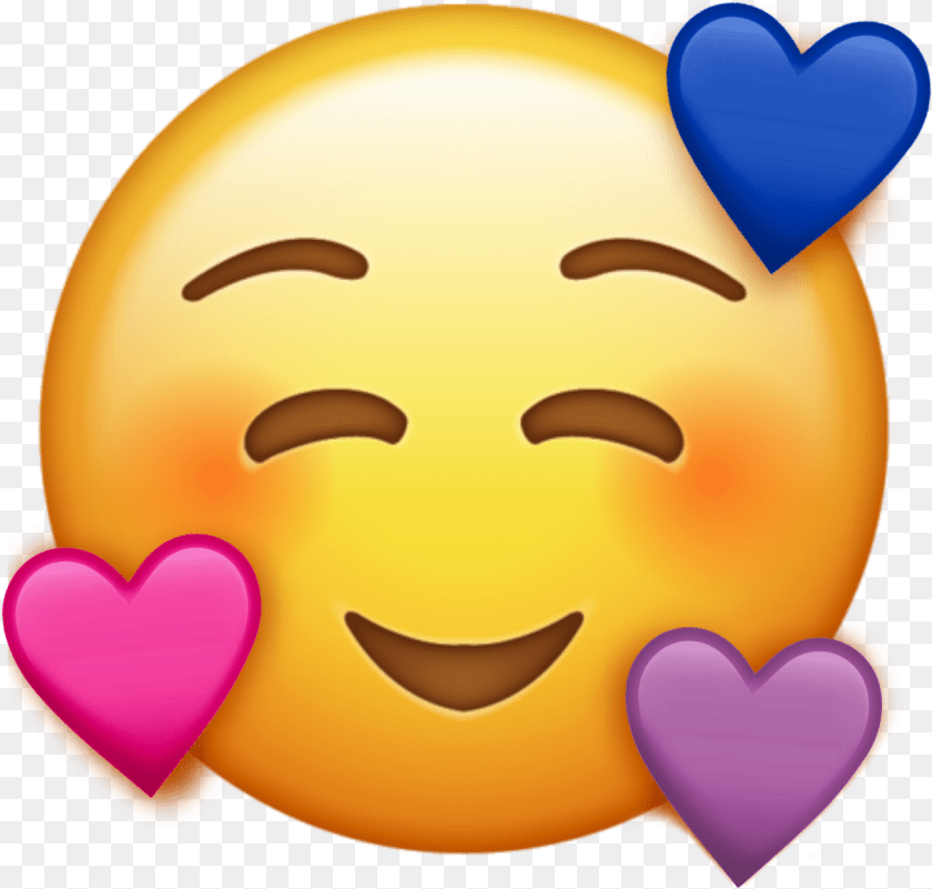 Bisexual Transparent Iphone Emoji Smile, Balloon Sticker PNG