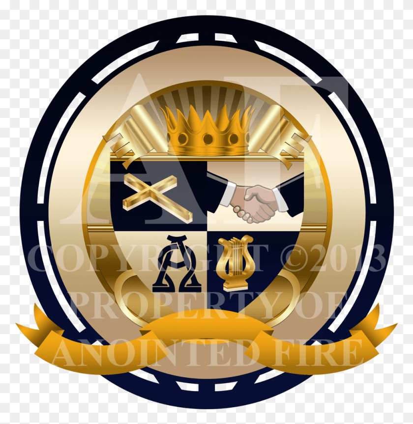 971x1000 Descargar Png Obispo Sello Diseño Iglesia Cresta Ministerio Logotipo Ilustración, Armadura, Escudo, Oro Hd Png