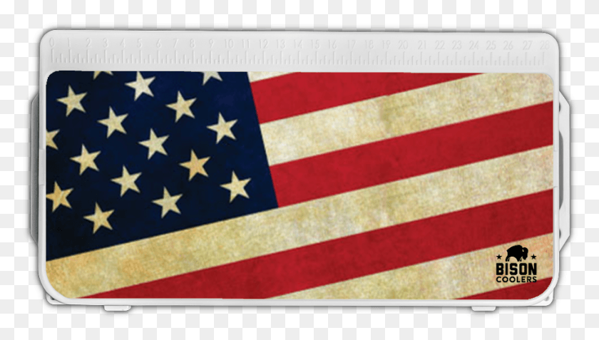 905x484 Bison Lid Graphic American Flag Cooler, Flag, Symbol, Rug HD PNG Download