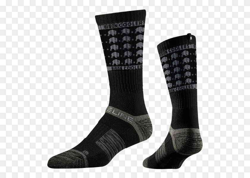 523x539 Bison Stars Socks By Strideline Usa Socks, Clothing, Apparel, Shoe HD PNG Download