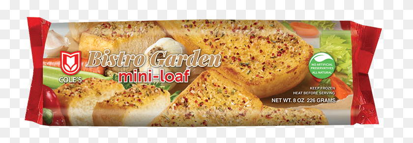 742x231 Bistro Garden Mini Loaf Bun, Food, Bread, Pizza HD PNG Download