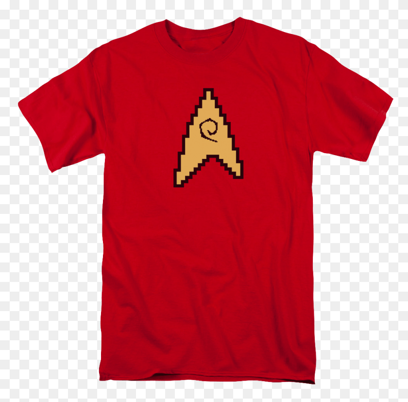 973x958 Bit Starfleet Logo Star Trek T Shirt Draw With Jazza Shirt, Clothing, Apparel, T-shirt HD PNG Download