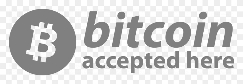 867x260 Bitcoin Accepted Here Btc Logo Signage, Text, Word, Alphabet HD PNG Download