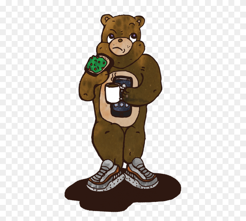 401x695 Мультфильм Медведь Биткойн, Млекопитающее, Животное, Растение Hd Png Скачать