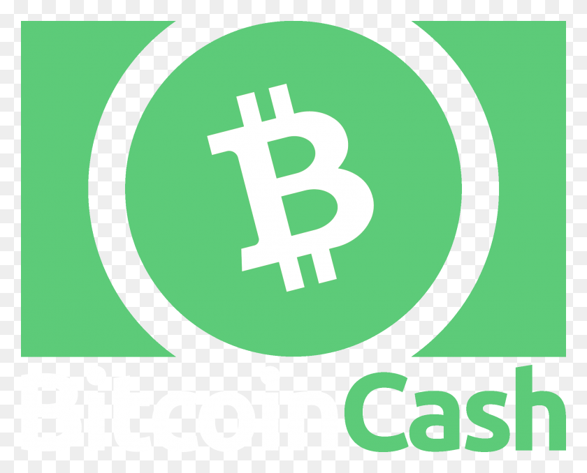 2000x1586 Логотип Bitcoin Cash, Зеленый, Символ, Товарный Знак Hd Png Скачать