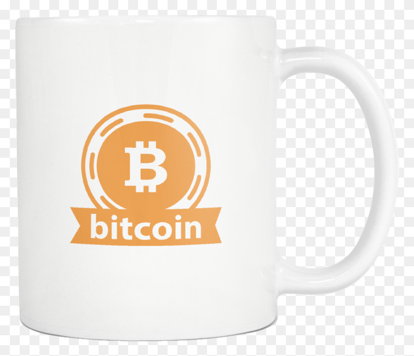 924x785 Bitcoin Logo Ribbon Bitcoin Ptc, Coffee Cup, Cup, Stein HD PNG Download