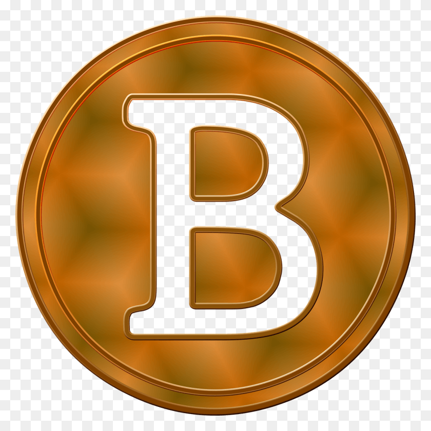 1280x1280 Descargar Png Bitcoin Transparente Moneda Bronce, Número, Símbolo, Texto Hd Png