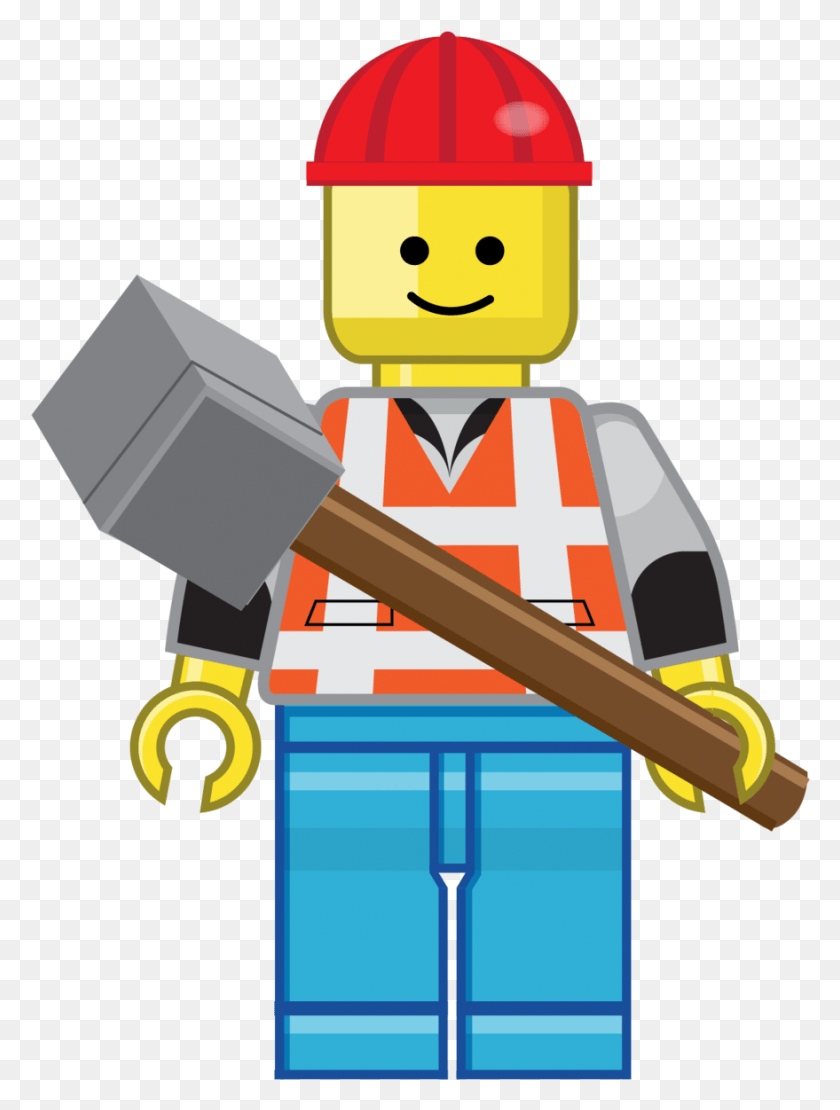 879x1184 Bitd Lego B1 Construction, Пожарный, Инструмент Hd Png Скачать