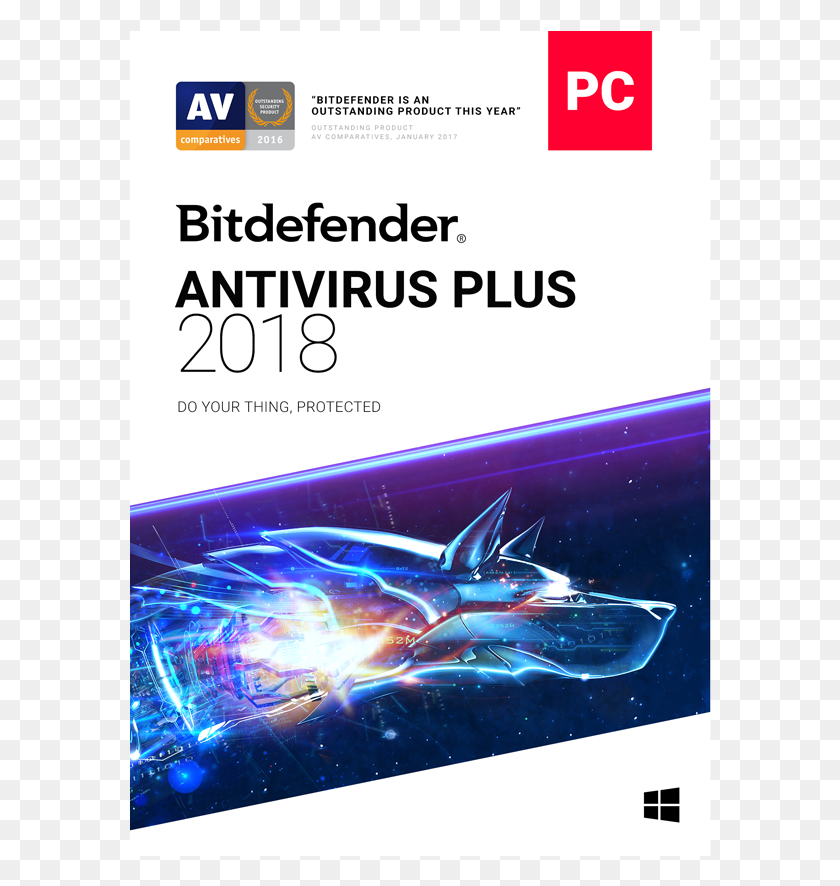 583x826 Descargar Png Bitdefender Antivirus Plus 1 Año 1 Pc Código Clave Bitdefender Total Security 2018, Light, Screen, Electronics Hd Png