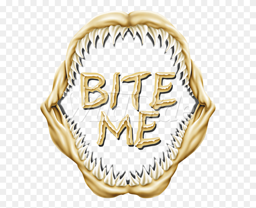 579x623 Descargar Png Bite Me Emblem, Etiqueta, Texto, Word Hd Png