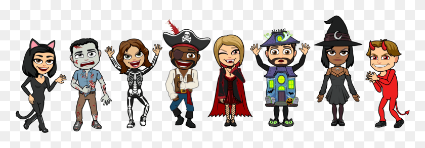 1503x450 Bitmoji With Friends Transparent Background, Person, Human, Pirate HD PNG Download