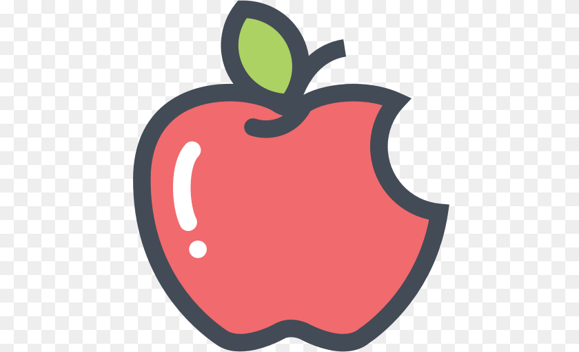 Bitten Apple Clipart, Food, Fruit, Plant, Produce Transparent PNG