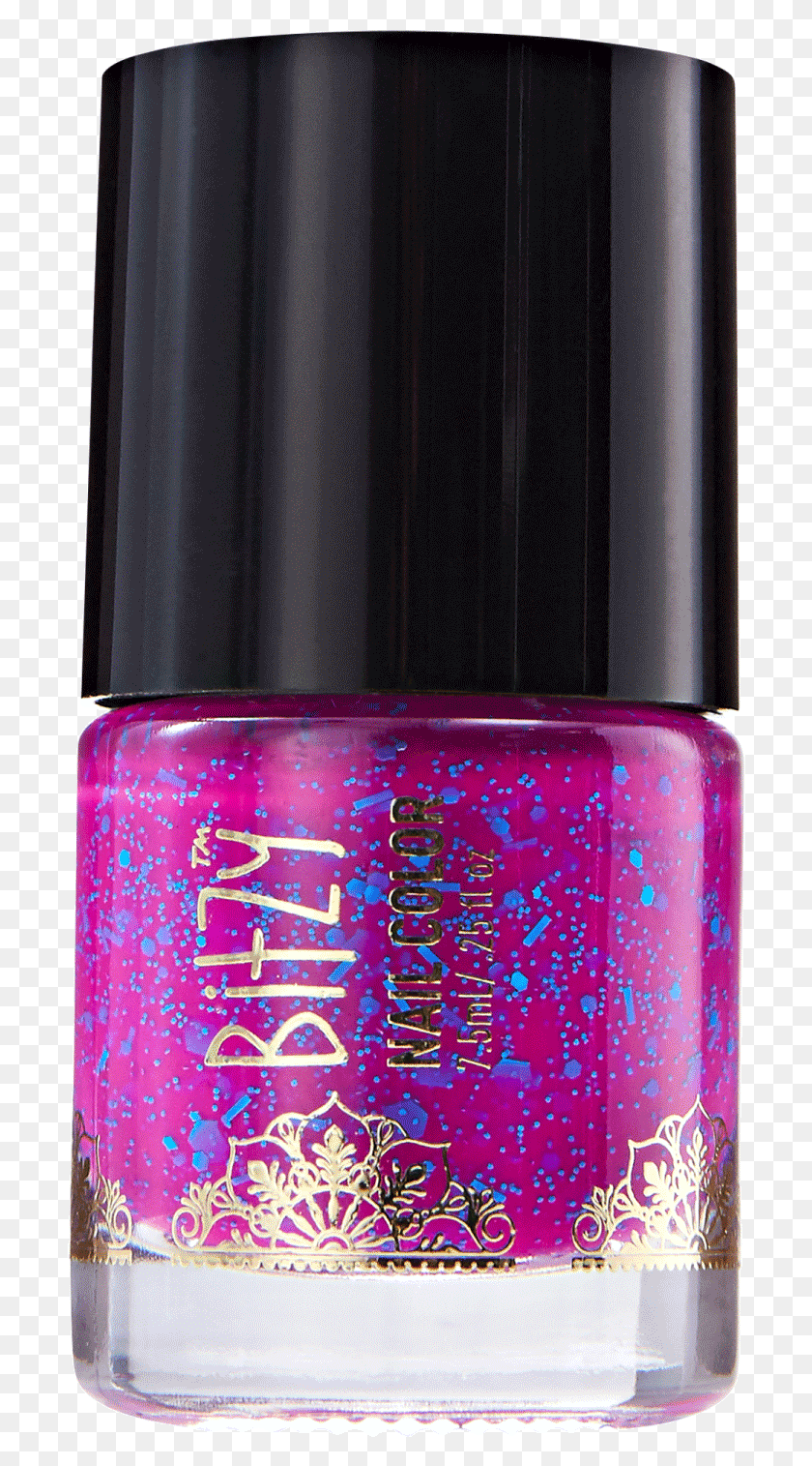 702x1455 Bitzy Nail Color Nail Polish, Cosmetics, Bottle, Purse HD PNG Download