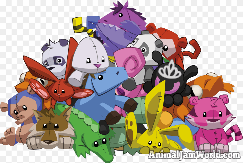Bk Animal Jam Plushies, Art, Graphics, Book, Comics Sticker PNG