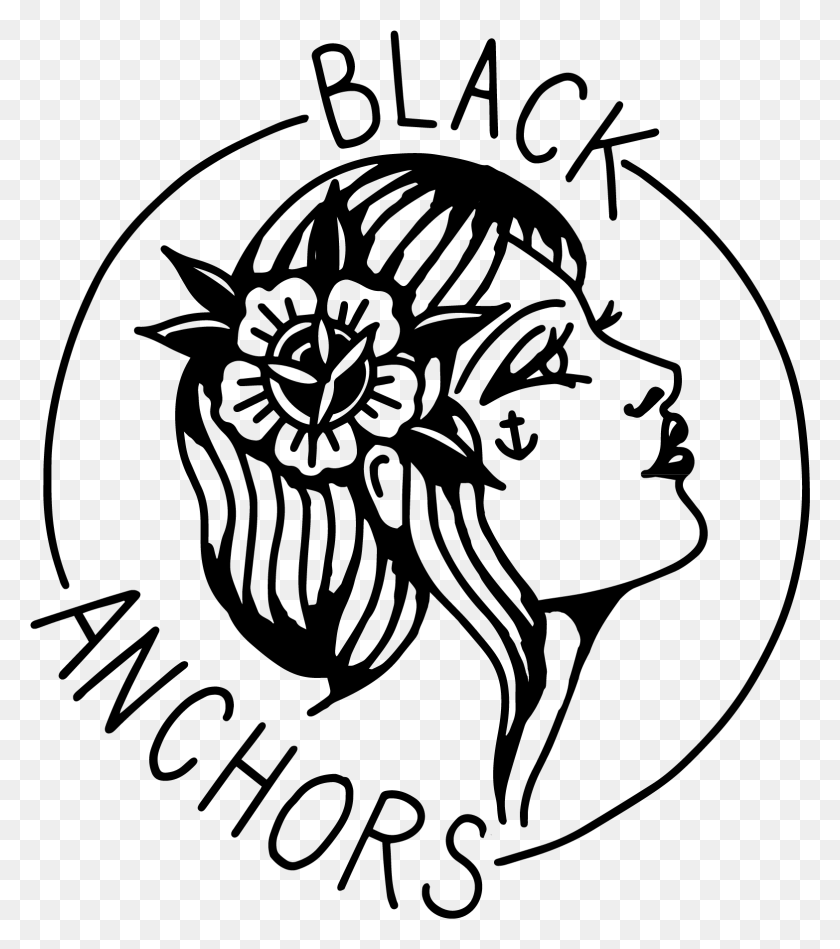 1565x1785 Black Anchors Punk Illustration, Gray, World Of Warcraft HD PNG Download