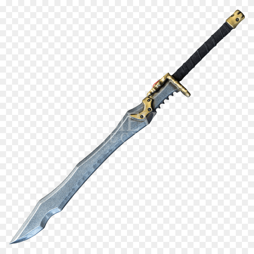 850x850 Black And Gold Sword, Axe, Tool, Blade HD PNG Download