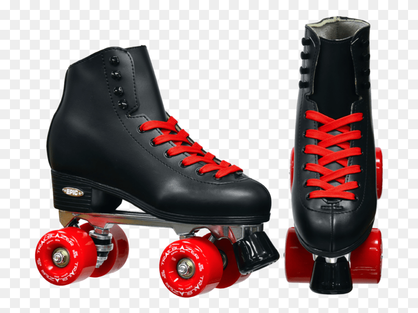 703x570 Black And Red Roller Skates, Shoe, Footwear, Clothing HD PNG Download