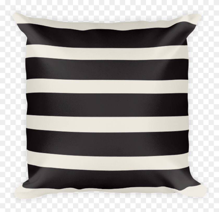 1170x1131 Black And Tan Stripe Square Pillow Cushion, Diaper HD PNG Download