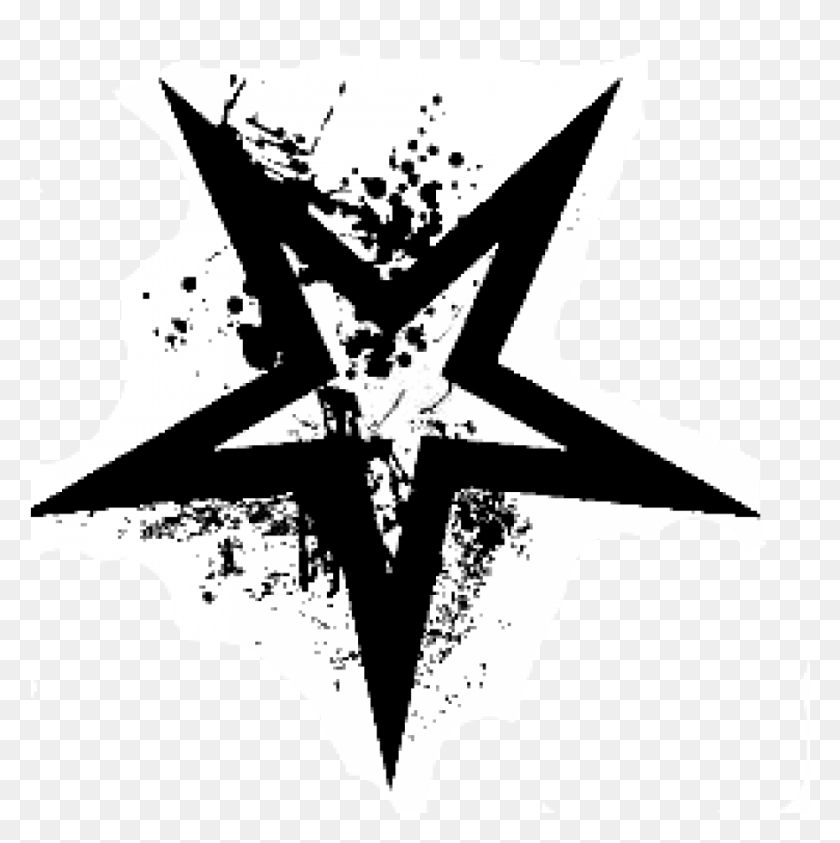 901x905 Black And White, Symbol, Star Symbol, Stencil HD PNG Download