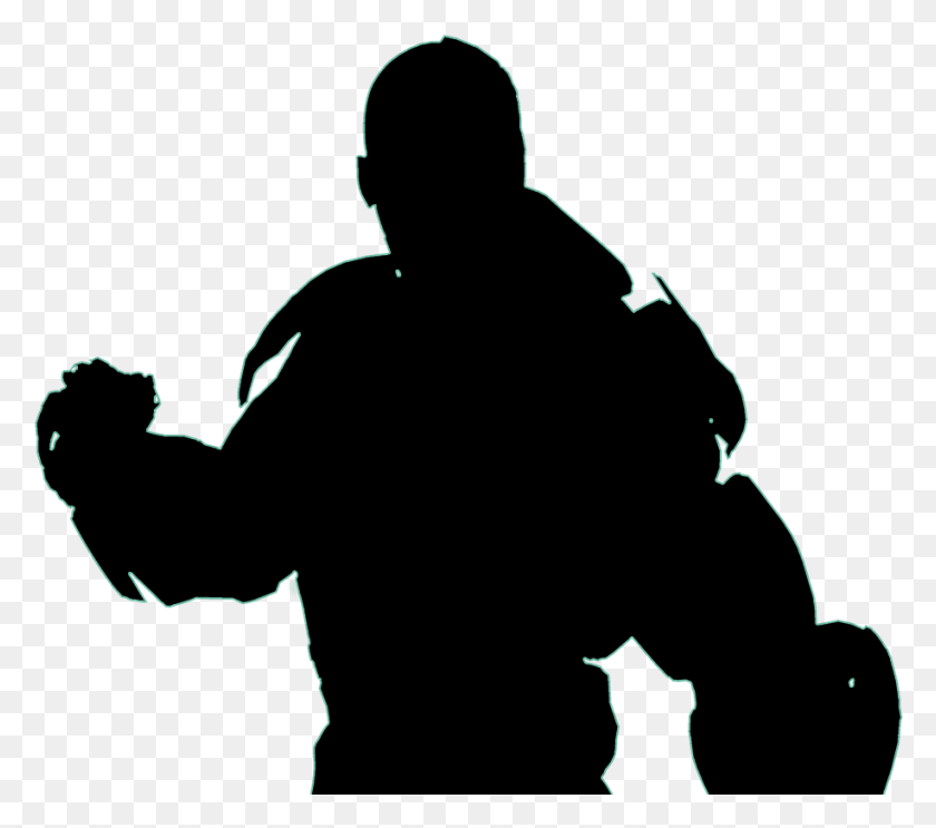 917x803 Black And White Cyborg Dc Silhouette, Person, Human HD PNG Download
