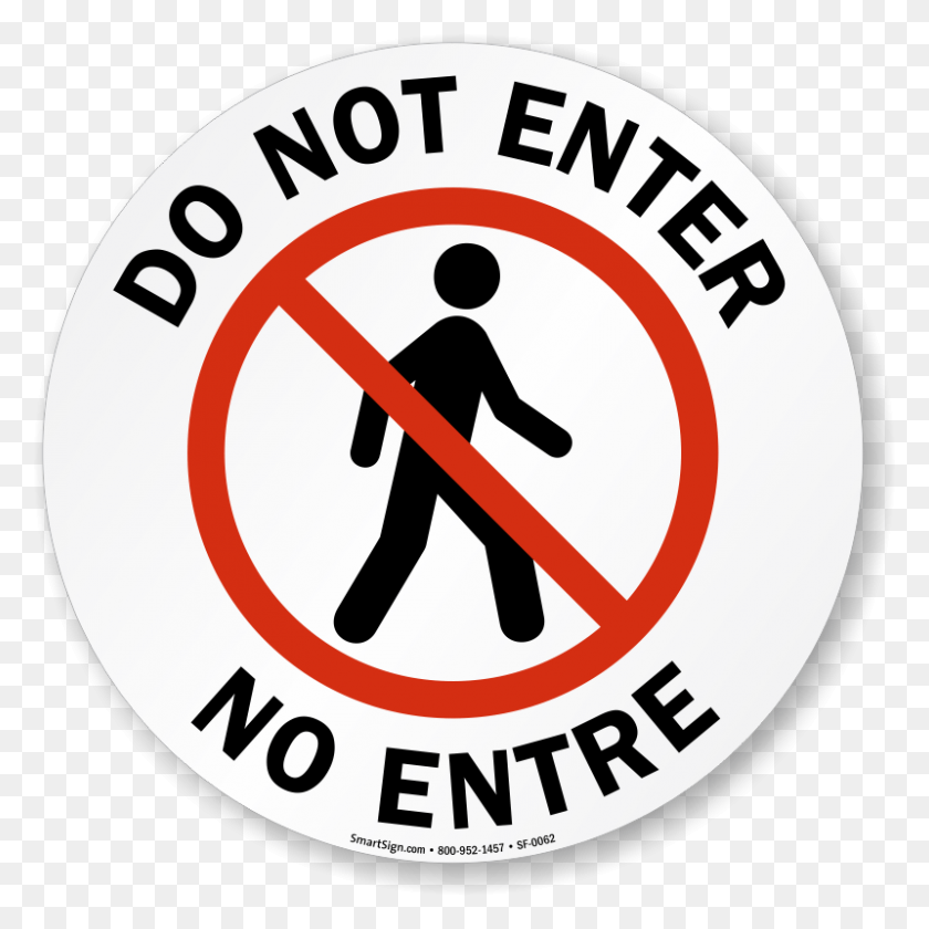 800x800 Black And White Do Not Enter Sign Not Enter Sign Printable, Symbol, Person, Human HD PNG Download