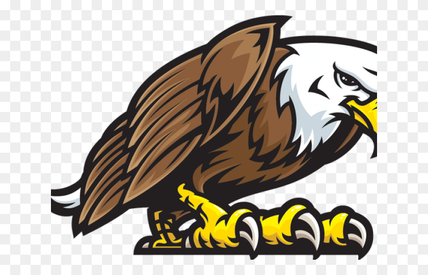 640x480 Black And White Eagle Cliparts Free Eagle Mascot, Bird, Animal, Hook HD PNG Download
