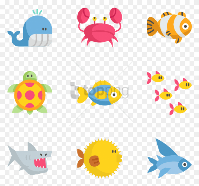 850x794 Black And White Free Under The Sea Under The Sea Icons Under The Sea Free, Animal, Sea Life, Text HD PNG Download