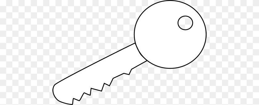 Black And White Key Clip Art Transparent PNG