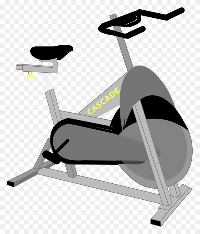933x1101 Black And White Library Descriptions Well Fit Cycle Exercise Bike Cartoon, Vehicle, Transportation, Hammer HD PNG Download