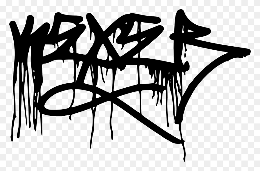1280x812 Black And White Library Drip Free Stock Graffiti, Bow, Text, Stencil HD PNG Download