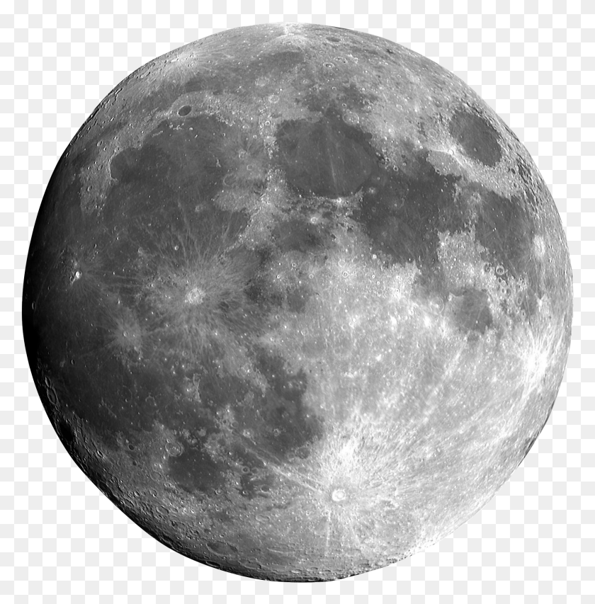 1743x1773 Черно-Белое Изображение Луны, Космическое Пространство, Ночь, Астрономия, Hd Png Скачать