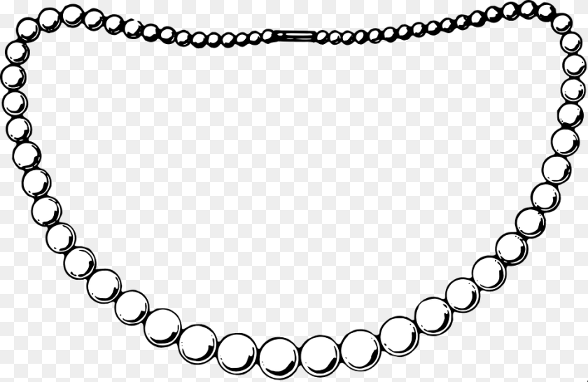 960x624 Black And White Pearl Necklace Accessories, Jewelry Clipart PNG