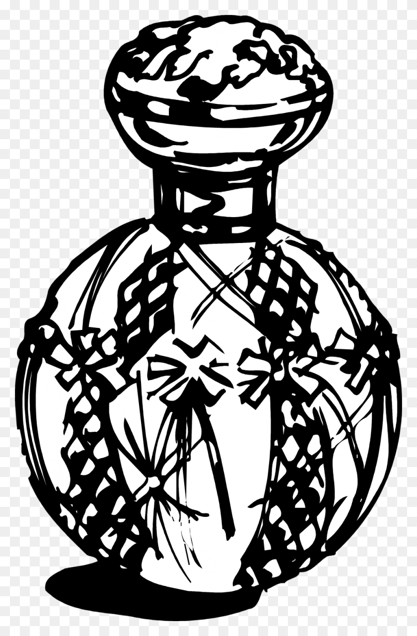 958x1499 Black And White Perfume Perfume Bottle Drawing, Stencil, Performer, Symbol Descargar Hd Png