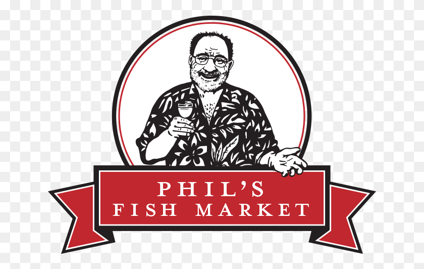 651x472 Black And White Phil S Fish Market Experience A Illustration, Person, Human, Label HD PNG Download
