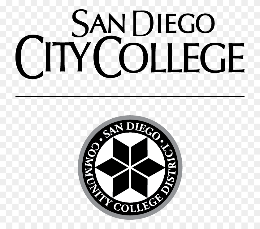 740x681 Черно-Белый Логотип Муниципального Колледжа Сан-Диего Меса, Текст, Символ, Этикетка Hd Png Скачать