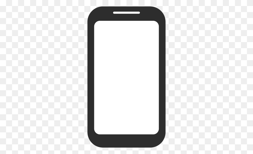 Black And White Smartphone Icon, Electronics, Mobile Phone, Phone Sticker PNG