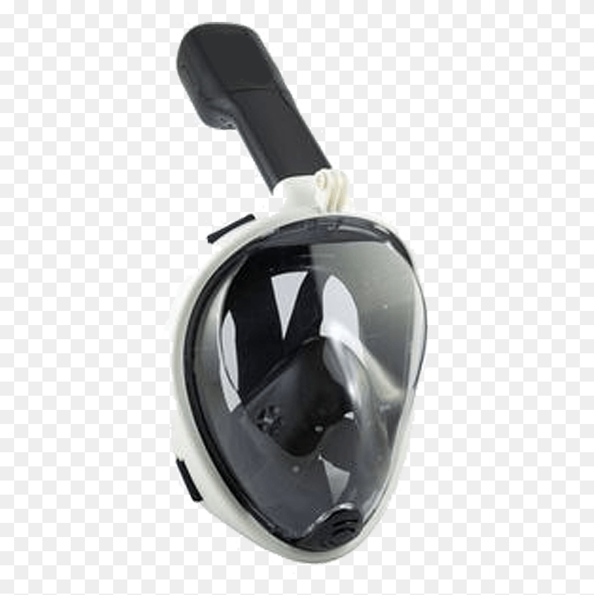 384x782 Máscara De Snorkel En Blanco Y Negro, Casco, Ropa, Vestimenta Hd Png