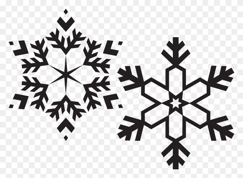 1376x978 Black And White Snowflakes Snowflake Black And White, Stencil, Rug HD PNG Download