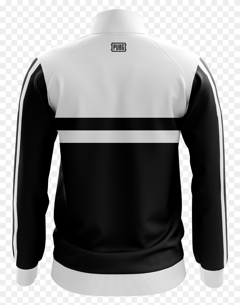 757x1008 Black And White Sports Jacket Pubg Official Merchandise Long Sleeved T Shirt, Sleeve, Clothing, Apparel Descargar Hd Png