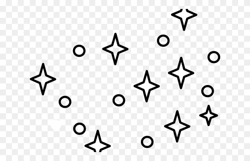 640x480 Черно-Белые Звезды Прозрачные Звезды Клипарт Черно-Белое Изображение, Символ, Символ Звезды Hd Png Скачать