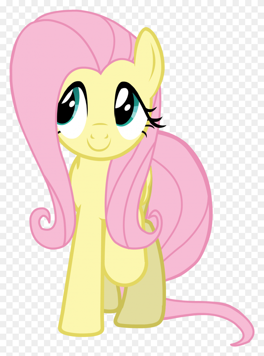 1958x2689 Black And White Stock Fluttershy Vector Cartoon, Graphics, Clothing HD PNG Download