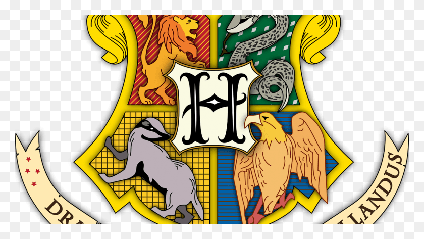1200x636 Черно-Белое Изображение Хогвартса Svg Coat Arm Imagens De Harry Potter Kawaii, Птица, Животное Png Скачать