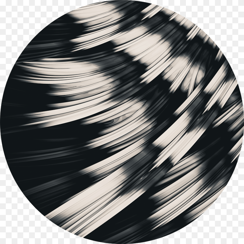 1179x1179 Black And White Strands Art, Graphics, Pattern, Modern Art Sticker PNG